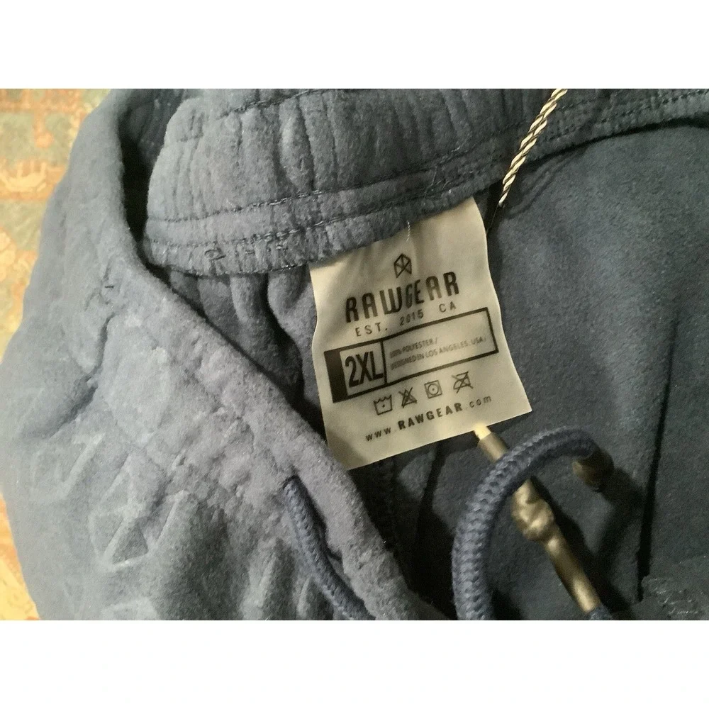 RAW GEAR Sweatpants Joggers Blue Size 2XL